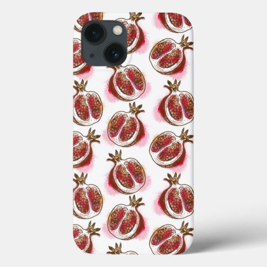 Muster mit Granatapfel Case-Mate iPhone Hülle (Rückseite)