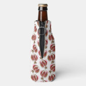 Muster mit Granatapfel Flaschenkühler (Flasche Rückseite)