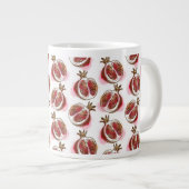 Muster mit Granatapfel Jumbo-Tasse (Vorderseite Rechts)
