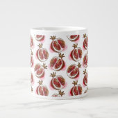 Muster mit Granatapfel Jumbo-Tasse (Vorderseite)
