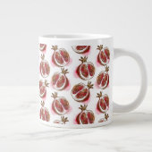 Muster mit Granatapfel Jumbo-Tasse (Rechts)