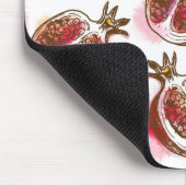 Muster mit Granatapfel Mousepad (Ecke)