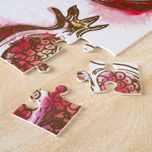 Muster mit Granatapfel Puzzle (Seite)