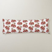 Muster mit Granatapfel Seitenschläferkissen (Rückseite)