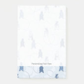 Muster mit Grizzlybär Post-it Klebezettel (Vorderseite)