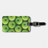 Muster mit grünen Äpfeln Gepäckanhänger (Vorderseite horizontal)
