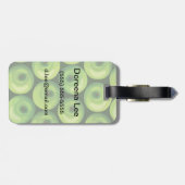 Muster mit grünen Äpfeln Gepäckanhänger (Rückseite horizontal)