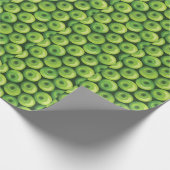 Muster mit grünen Äpfeln Geschenkpapier (Ecke)