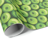 Muster mit grünen Äpfeln Geschenkpapier (Rolleneckpunkt)