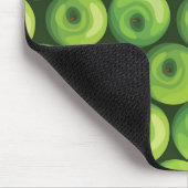 Muster mit grünen Äpfeln Mousepad (Ecke)