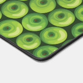 Muster mit grünen Äpfeln Schreibtischunterlage (Ecke)