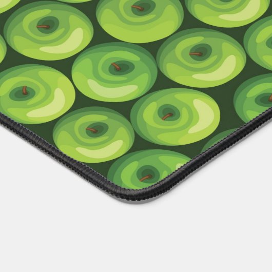 Muster mit grünen Äpfeln Schreibtischunterlage (Ecke)