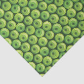 Muster mit grünen Äpfeln Seidenpapier (Ausschnitt)