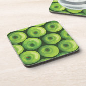 Muster mit grünen Äpfeln Untersetzer (Linke Seite)