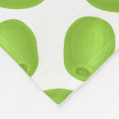 Muster mit grünen Oliven Fleecedecke (Ecke)