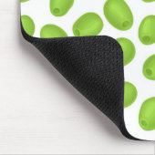 Muster mit grünen Oliven Mousepad (Ecke)