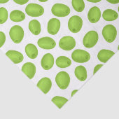 Muster mit grünen Oliven Seidenpapier (Ausschnitt)