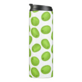 Muster mit grünen Oliven Thermosbecher (Nach rechts gedreht)
