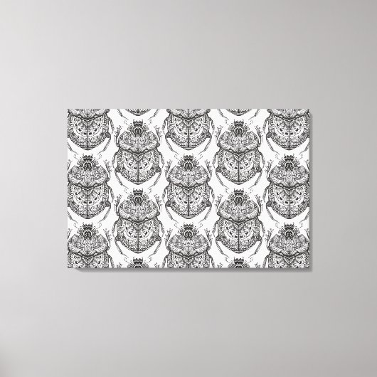 Muster mit Handdoodle 6 Leinwanddruck (Vorderseite)