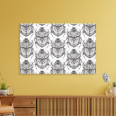 Muster mit Handdoodle 6 Leinwanddruck (Insitu (Wohnzimmer))