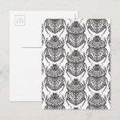 Muster mit Handdoodle Postkarte (Vorne/Hinten)