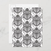 Muster mit Handdoodle Postkarte (Vorne/Hinten)