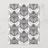 Muster mit Handdoodle Postkarte (Vorderseite)