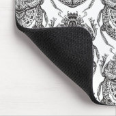 Muster mit Handgekritzel Mousepad (Ecke)