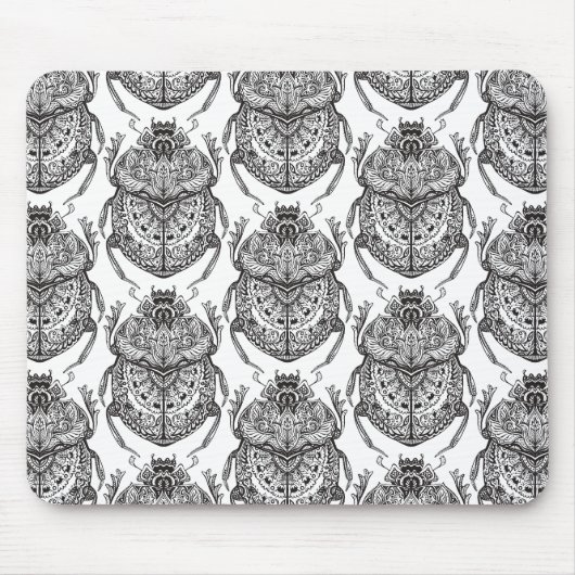 Muster mit Handgekritzel Mousepad (Vorne)