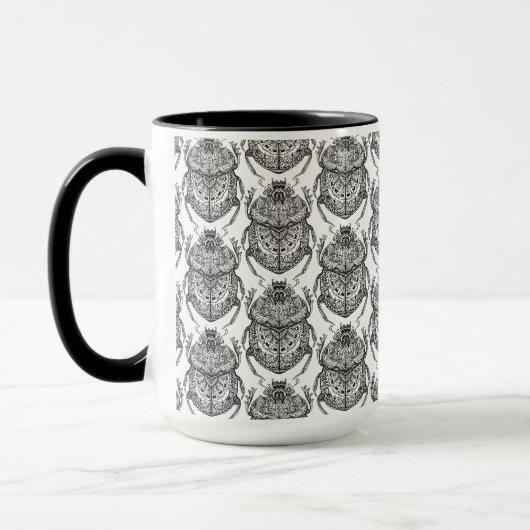 Muster mit Handgekritzel Tasse (Links)