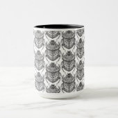 Muster mit Handgekritzel Tasse (Zentrum)