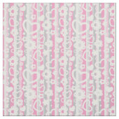 Muster mit Herz und Blume Stoff (Muster)