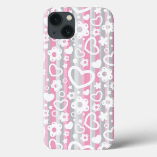 Muster mit Herzen und Blumen Case-Mate iPhone Hülle