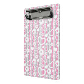 Muster mit Herzen und Blumen Mini Klemmbrett (Gewinkelt2)