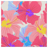 Muster mit Hibiskus Stoff (Nahaufnahme)