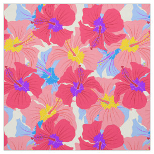 Muster mit Hibiskus Stoff