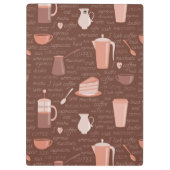 Muster mit in Verbindung stehenden Elementen des Klemmbrett (Rückseite)