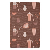 Muster mit in Verbindung stehenden Elementen des Mini Klemmbrett (Rückseite)