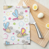 Muster mit Insekten Geschirrtuch (Viertel Falte)