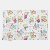 Muster mit Insekten Geschirrtuch (Horizontal)