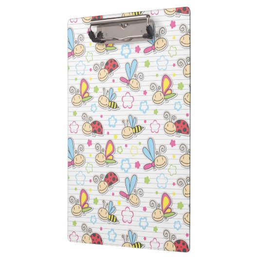 Muster mit Insekten Klemmbrett (Links)