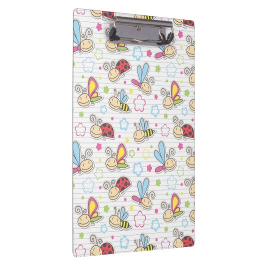 Muster mit Insekten Klemmbrett (Rechts)