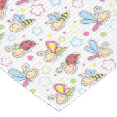 Muster mit Insekten Kurzer Tischläufer (Ecke)