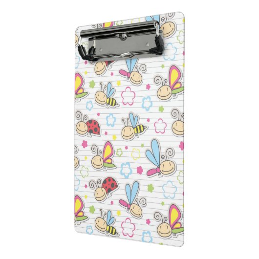 Muster mit Insekten Mini Klemmbrett (Gewinkelt2)