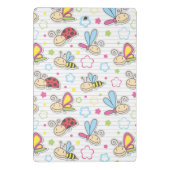 Muster mit Insekten Mini Klemmbrett (Rückseite)