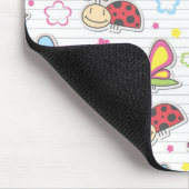 Muster mit Insekten Mousepad (Ecke)