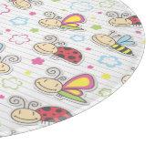 Muster mit Insekten Schneidebrett (Ecke)