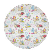 Muster mit Insekten Schneidebrett (Vorderseite)