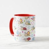 Muster mit Insekten Tasse (Vorderseite Links)