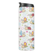 Muster mit Insekten Thermosbecher (Nach rechts gedreht)